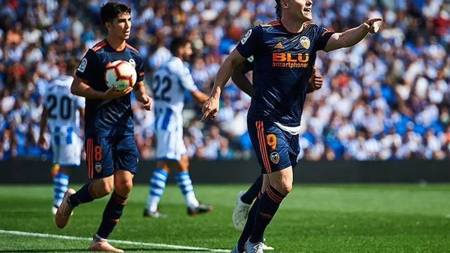 El Valencia se reencuentra con la victoria ante la Real Sociedad