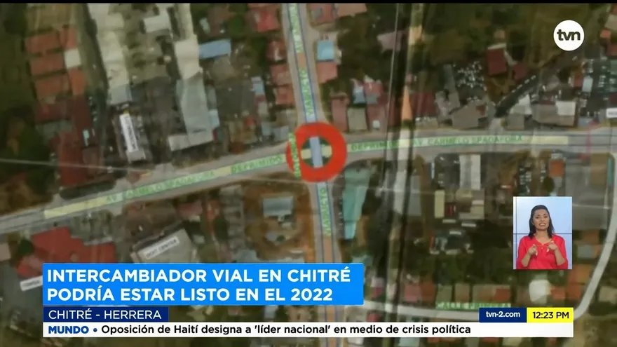 Avanza intercambiador vial en la ciudad de Chitré