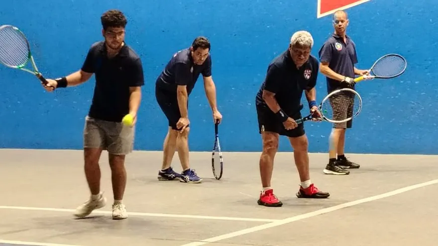 Acción del Open Nacional de Frontenis