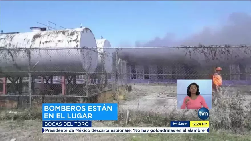 Incendio en una empresa bananera en Bocas del Toro