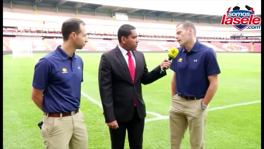 Dialogando de fútbol con los colegas de Televisa del México vs Panamá