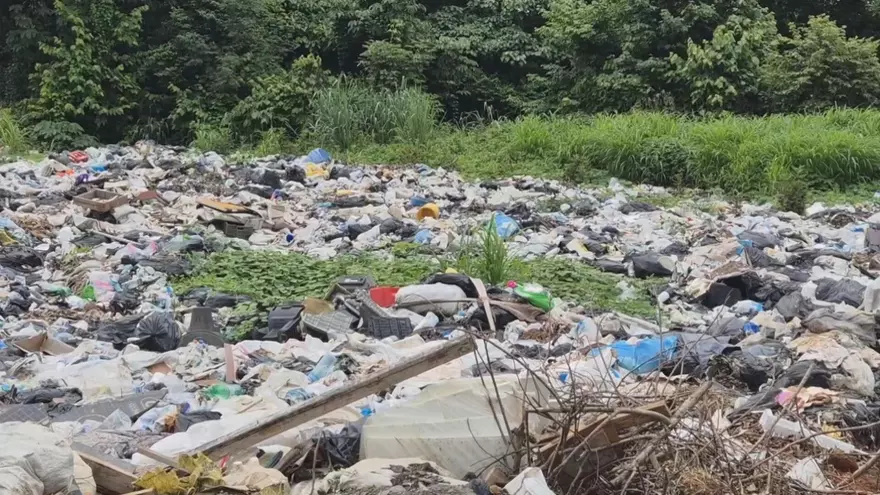 Vertedero de Macaracas ubicado en al provincia de Los Santos.
