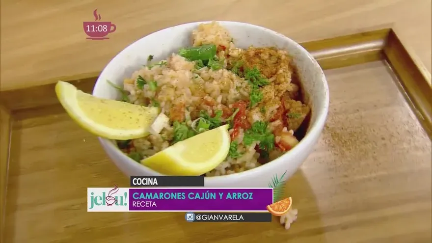 RECETA: Camarones a la cajún y arroz picante, preparado por el Dj Gian Varela