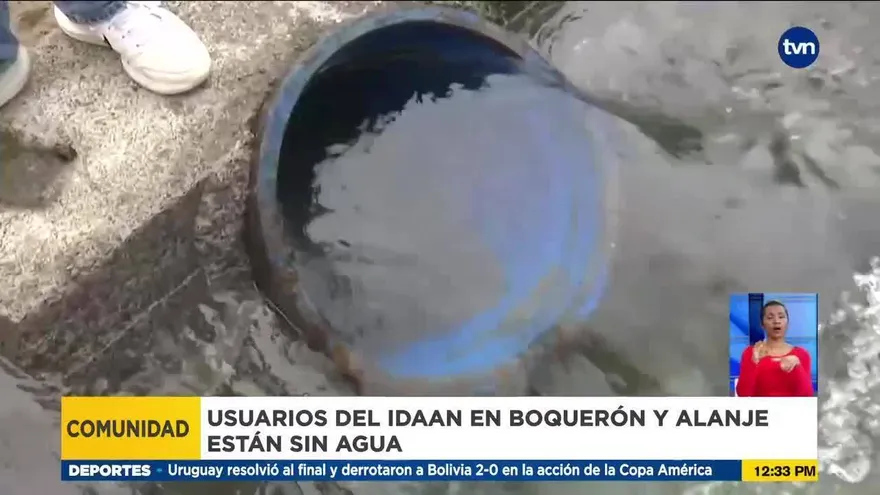 Miles de personas en Boquerón y Alanje sin agua potable