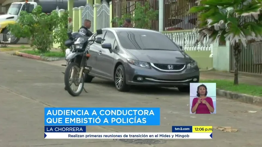 Realizan audiencia preliminar a mujer que arrolló a tres policías