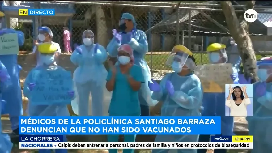Siguen protestas de personal médico en Panamá Oeste