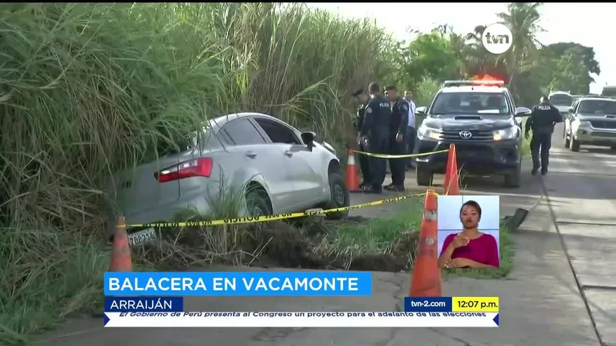 Balacera en la vía en Arraiján