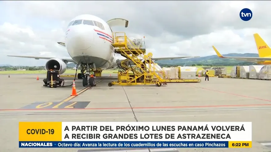 Panamá volverá a recibir grandes lotes de vacunas Astrazeneca a partir del próximo lunes