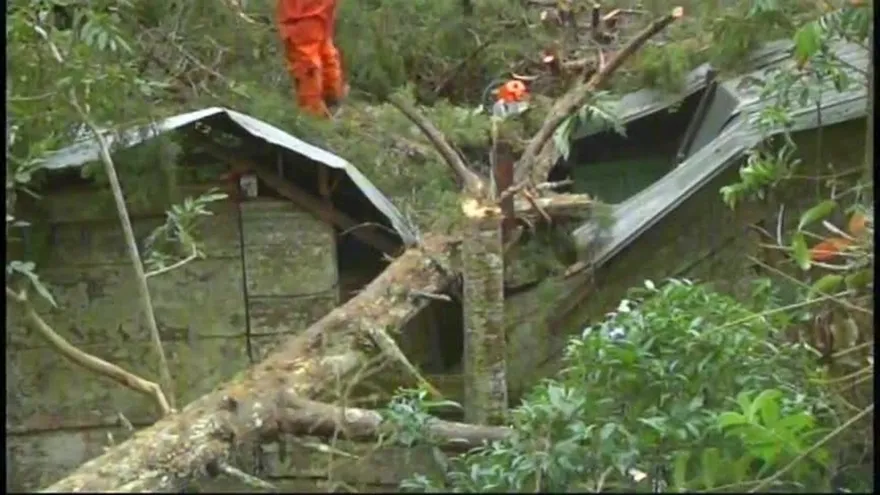 Fuertes vientos azotan al poblador de Canajagua en Los Santos