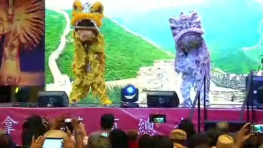 Celebran llegada de año nuevo  chino