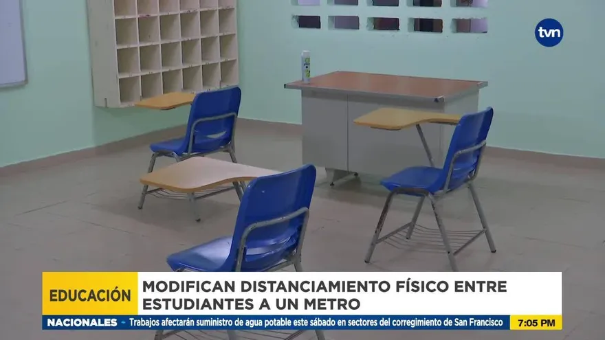 Modifican el distanciamiento en las escuelas