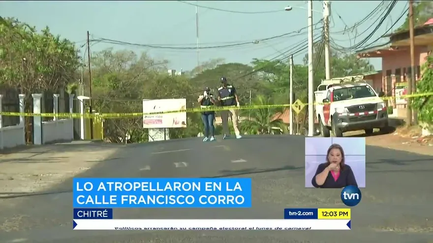 Un adulto mayor muere atropellado en Herrera