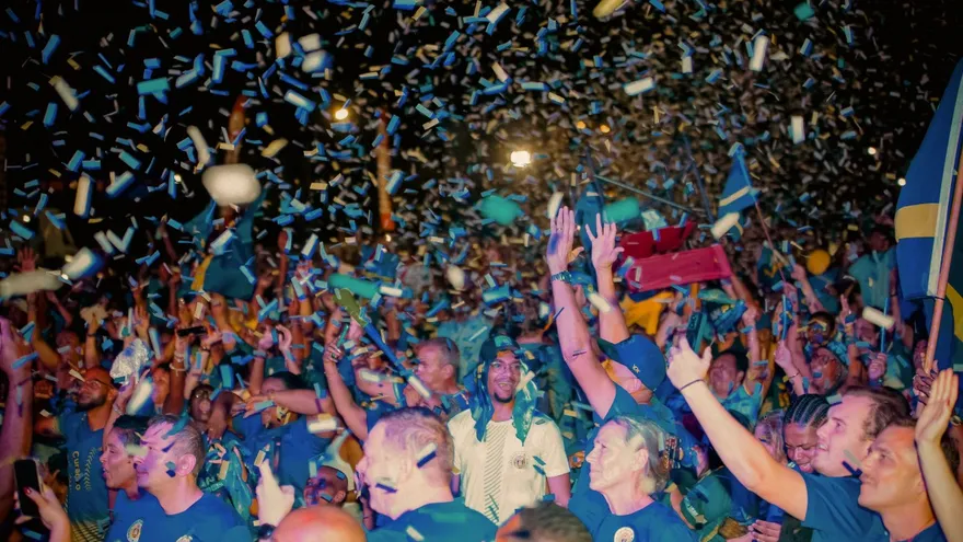 Afición de Curazao celebra boleto al Mundial 2026