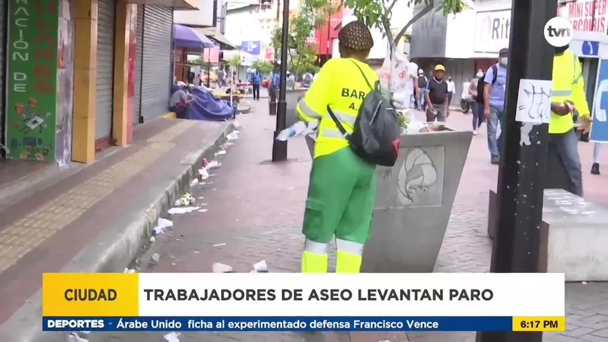 Paro de trabajadores de aseo fue suspendido