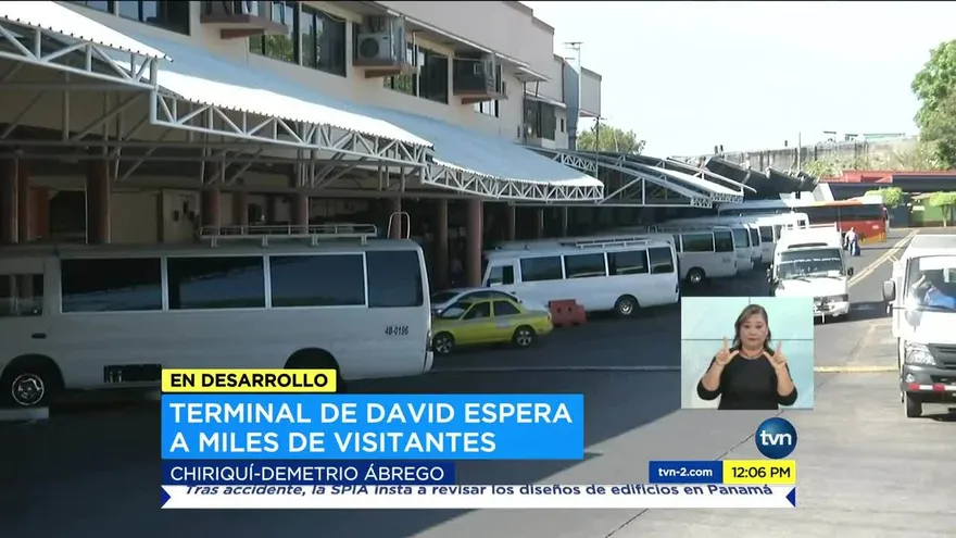 Terminal de buses de David está lista para la Semana Santa