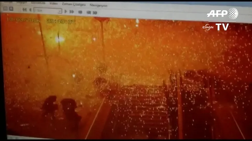 Turquía cámaras de seguridad registran atentado