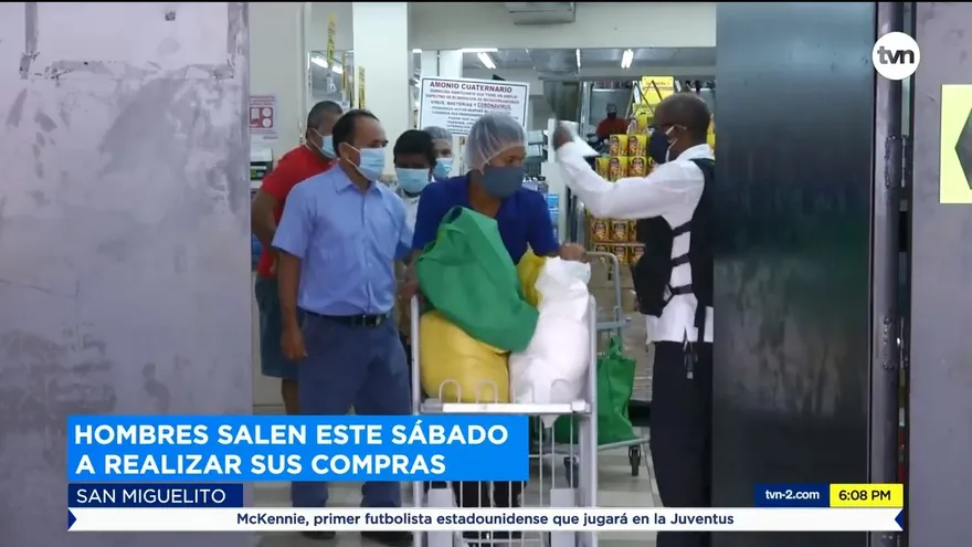 Hombres vuelven a salir los sábados