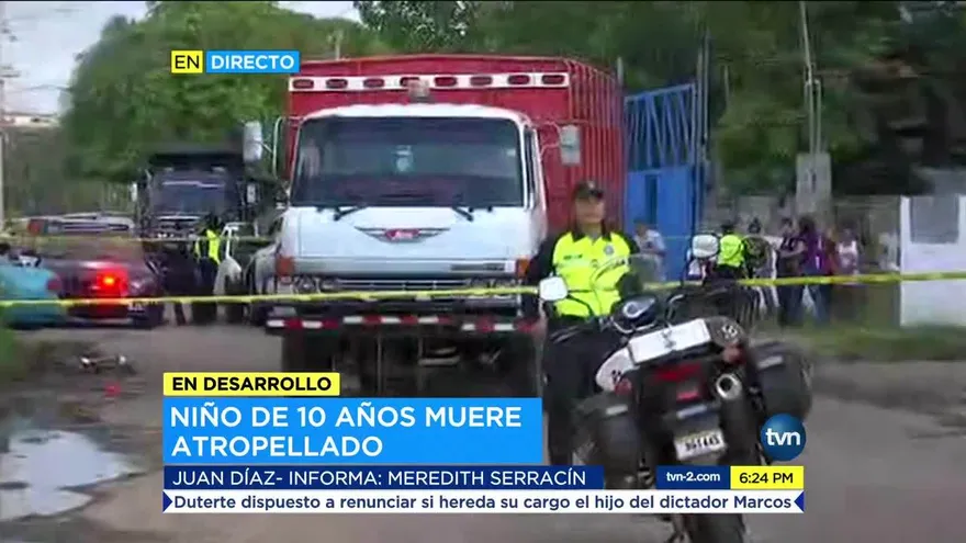 Menor de edad muere atropellado en Juan Díaz