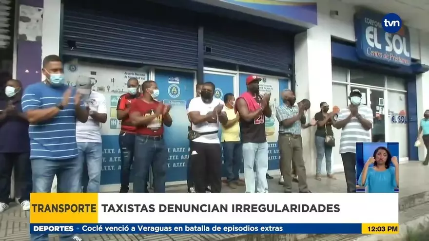 Taxistas protestan en la provincia de Colón