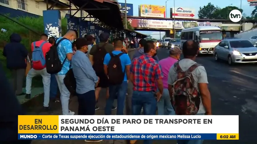 Paro de transporte en Panamá Oeste pierde fuerza