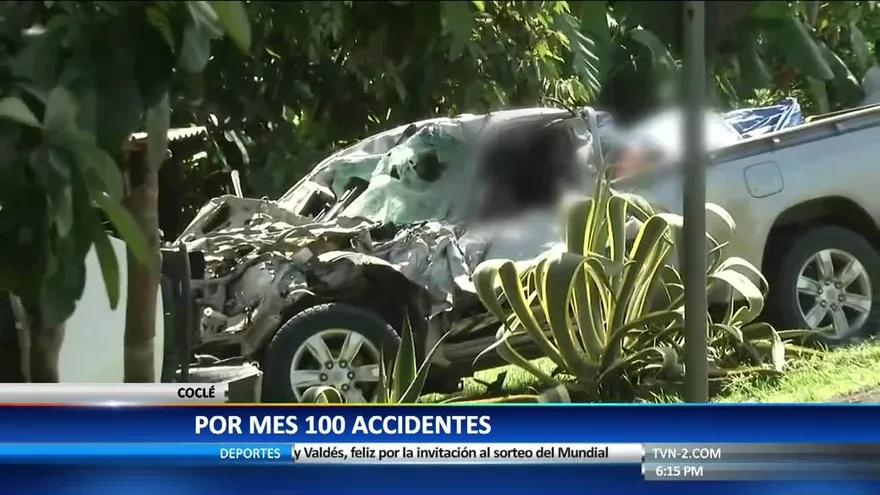 Accidentes de tránsito en Coclé dejan más de 5 heridos