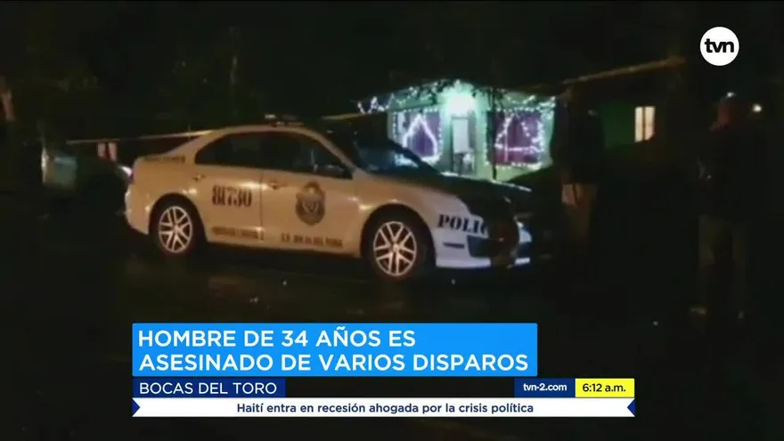Hombre muere de varios disparos en Bocas del Toro