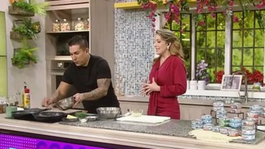 Hoy preparamos omelette relleno de atún