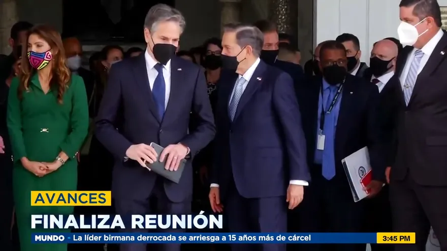 Concluye reunión entre Cortizo y el secretario de Estado de EEUU, Antony Blinken