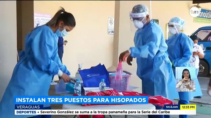 En Veraguas realizan hisopados exprés