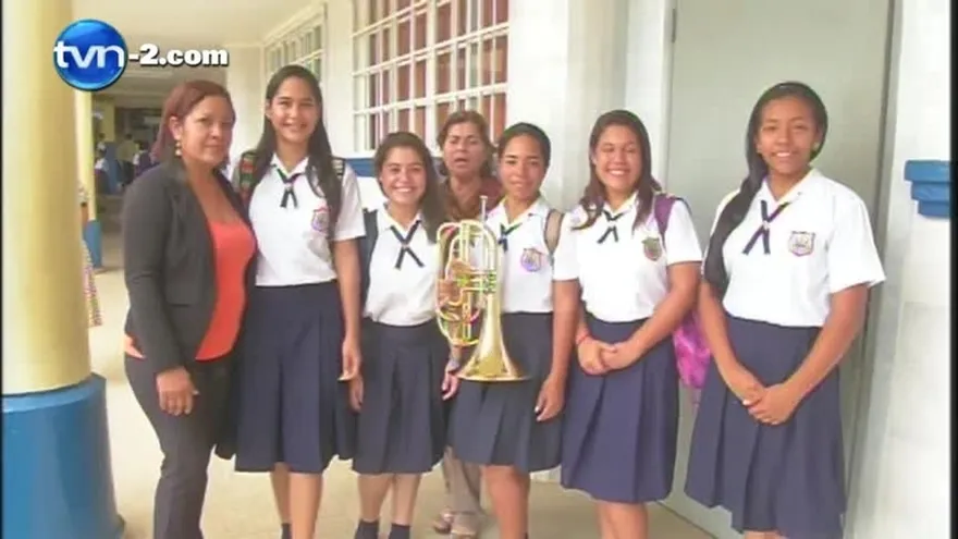 Integrantes de la banda de música del Instituto Urracá, dejaron an alto a Panamá