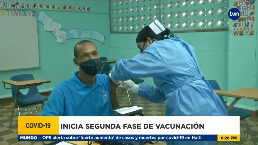 Segunda fase de vacunación en Colón