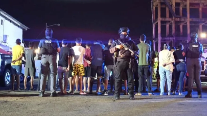 Parte de las personas aprehendidas