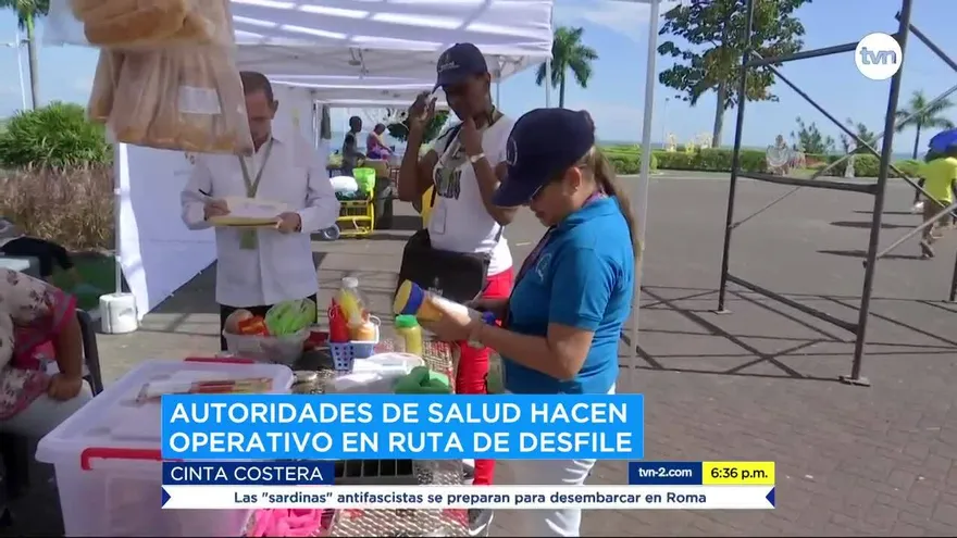 Ministerio de Salud realiza operativos en ruta del desfile de Navidad