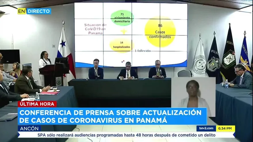 Confirman 86 casos por COVID-19 en Panamá
