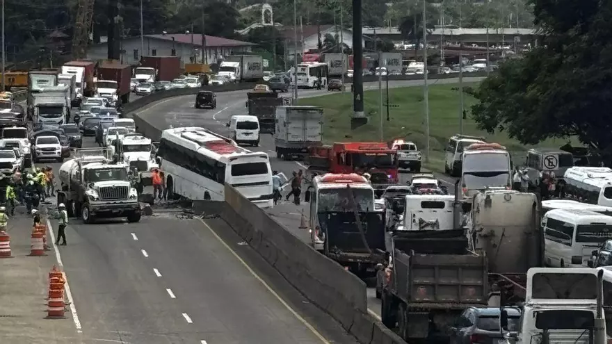 Accidente en el corredor Norte en Albrook.