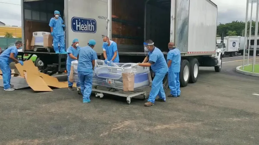 Comienza equipamiento del hospital para pacientes de COVID-19