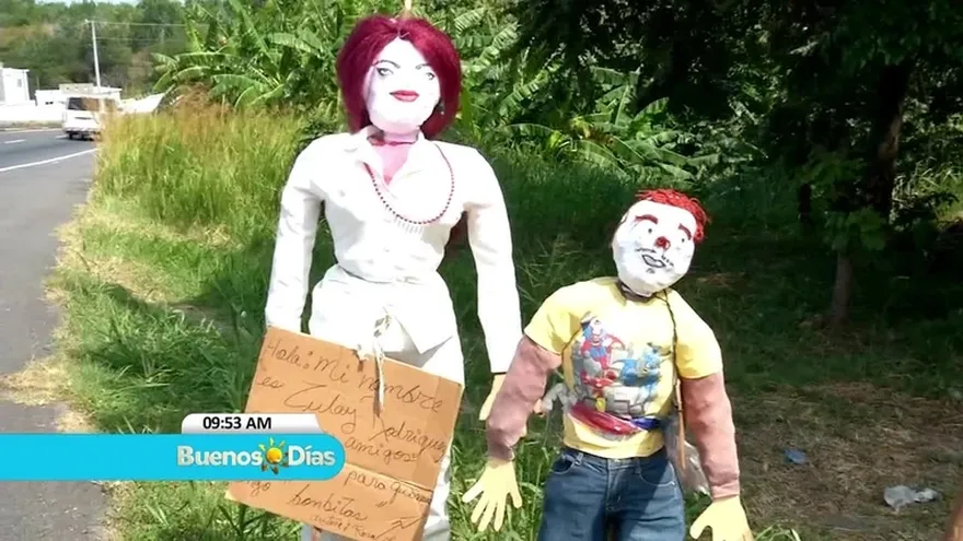 Muñecos para despedir el año viejo