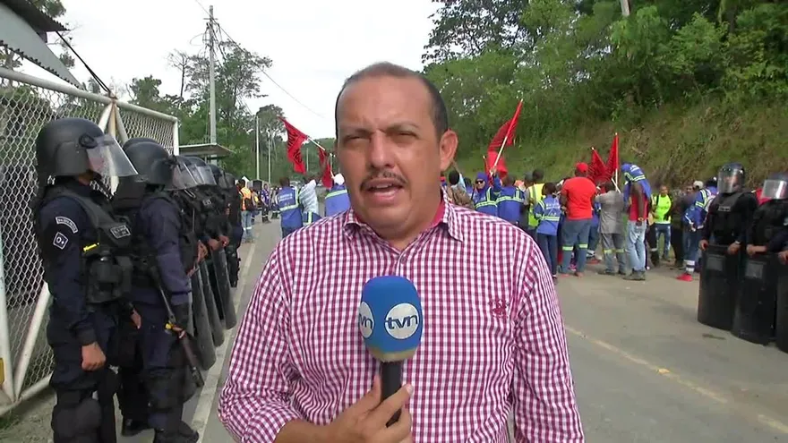 Trabajadores de la construcción protestan en Colón