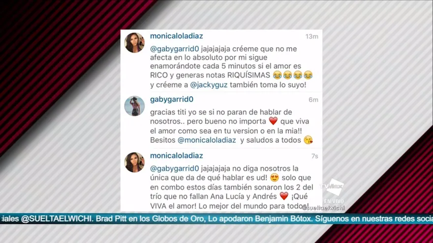 Gaby Garrido y Mónica "Lola" Díaz se insultan por Instagram