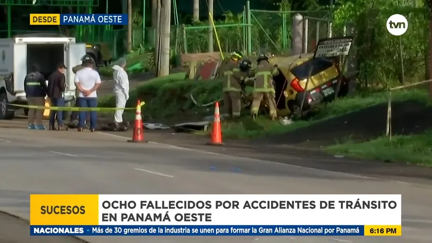 Múltiples víctimas fatales por accidente en Panamá Oeste