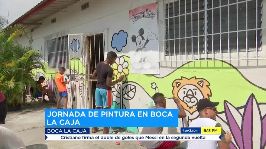 Fundación Sembrarte pinta Mural en Boca la caja