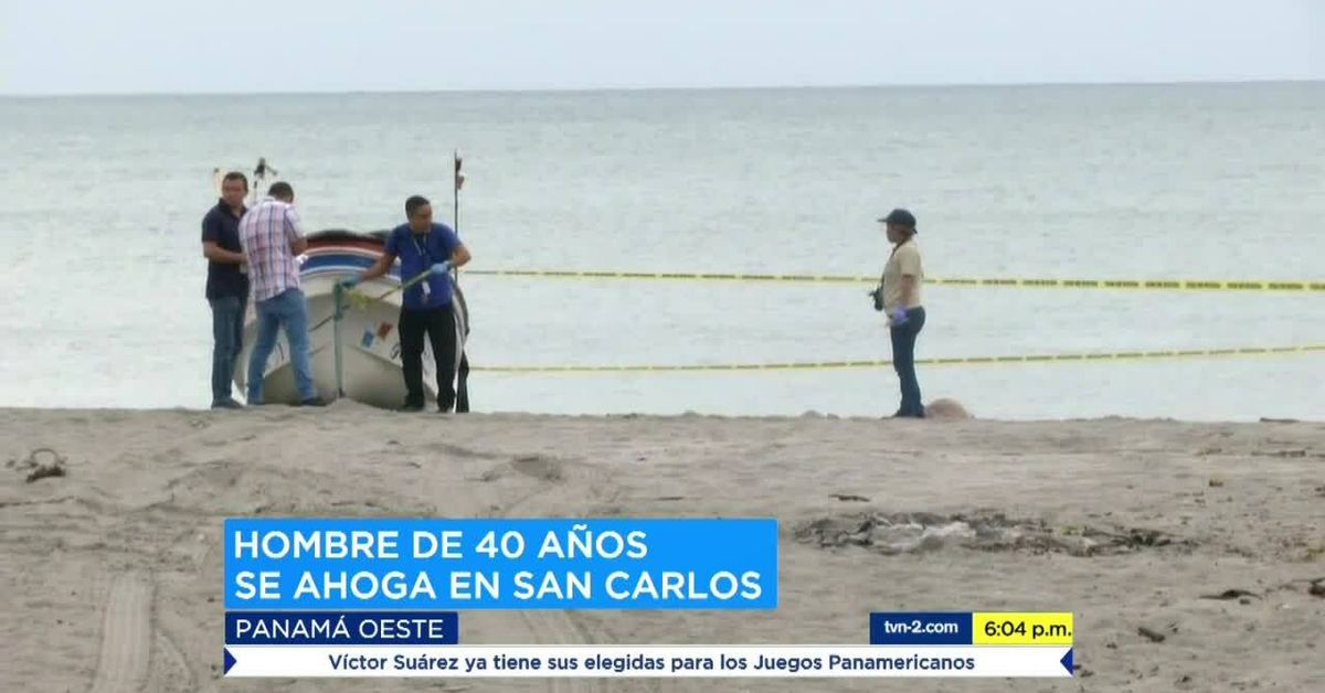Hombre muere ahogado en una playa en San Carlos - Provincias | Tvn Panamá