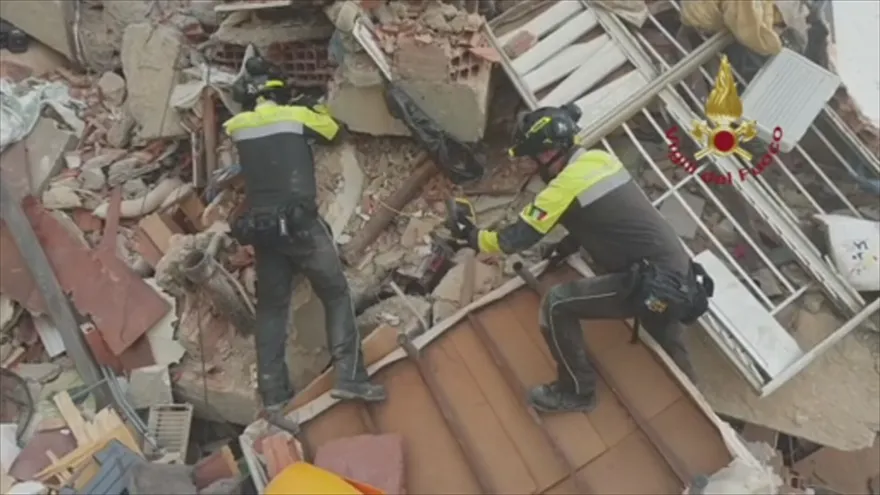 Operativos de rescate en Caracas, Venezuela.