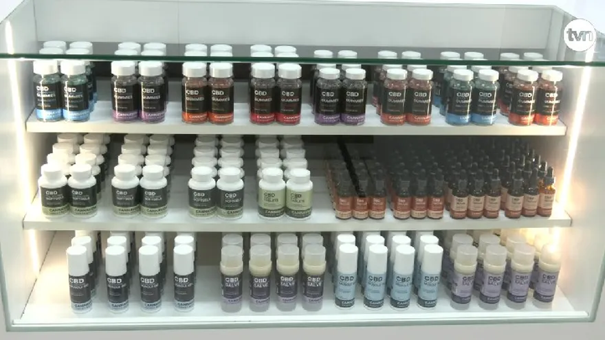 Productos hechos con cannabis medicinal.