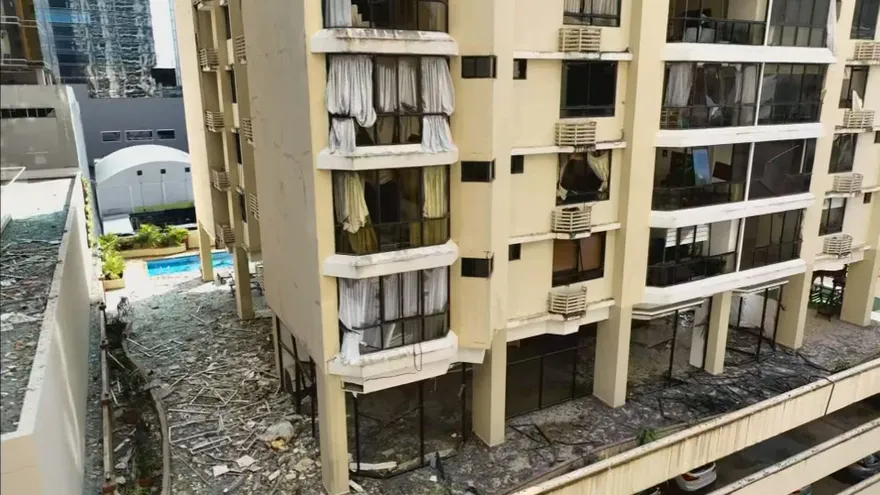 Se registra fuerte explosión en un edificio de Obarrio