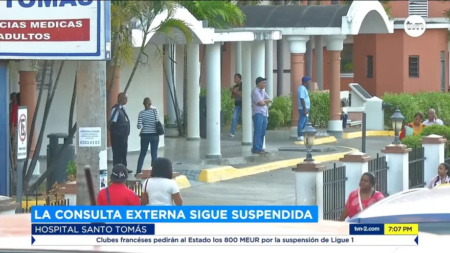 Consulta externa del Hospital Santo Tomás sigue suspendida
