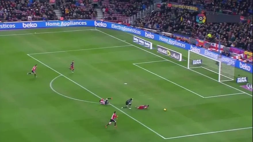 Barcelona derrotó 6-0 al Athletic Bilbao con goles de Messi, Neymar, Rakitic y Suárez