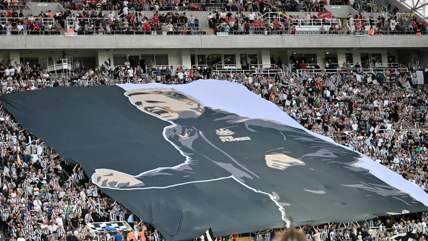 Fanáticos del Newcastle en las gradas del St. James' Park