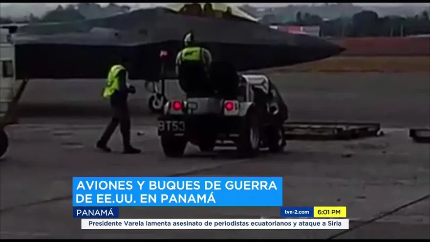 Buques de guerra y aviones militares de EEUU hacen escala en Panamá