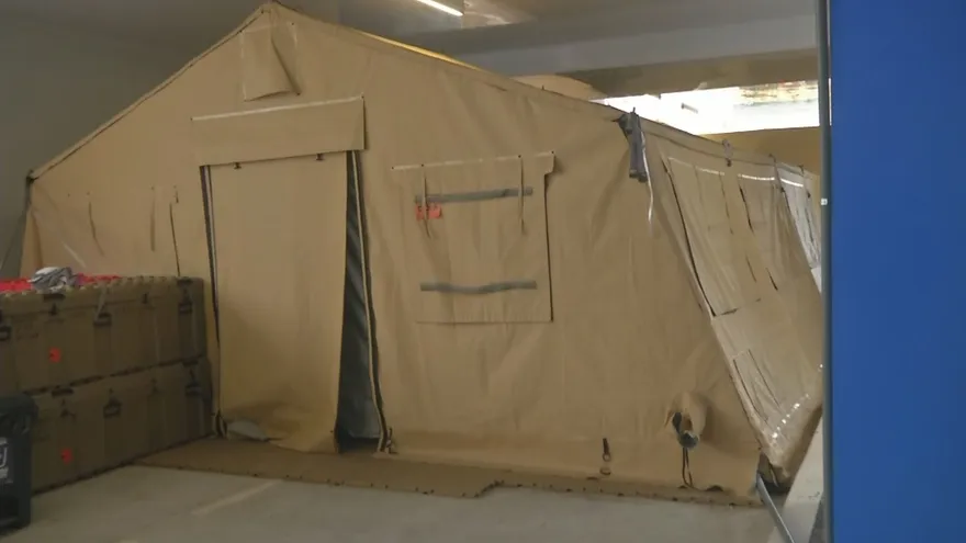 Carpas instaladas para atenciones pediátricas en la Ciudad de la Salud